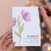 シックモダンシンプル誕生日25日 招待状