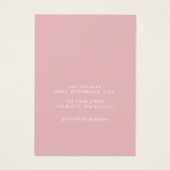 シックモダンジュエリーシンプルイヤリングディスプレイカード (裏面)