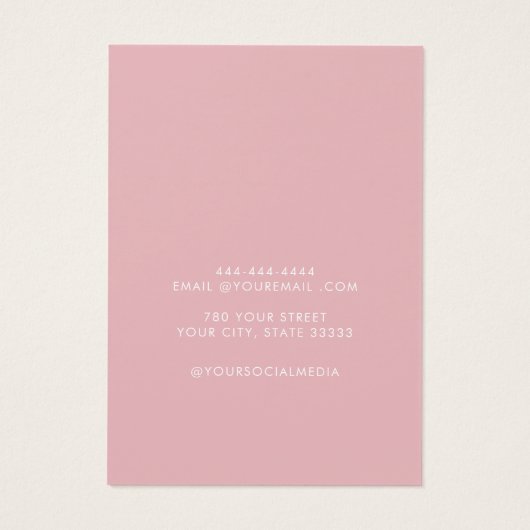 シックモダンジュエリーシンプルイヤリングディスプレイカード (裏面)