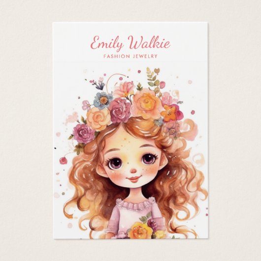 シックモダンジュエリーシンプルイヤリングディスプレイカード (正面)