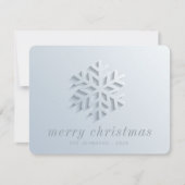 シックモダンスエレガントノーフレーク シーズンカード (正面)