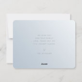 シックモダンスエレガントノーフレーク シーズンカード (裏面)