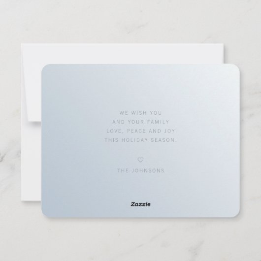 シックモダンスエレガントノーフレーク シーズンカード (裏面)