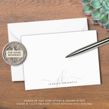 シックモダンスクリプトグレーモノグラムイニシャルミニマル