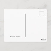 シックモダンスクリプトサンキュー結婚ズ ポストカード (裏面)