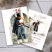 シックモダンスクリプトフォト2024グラミニマルッドパーティー 招待状