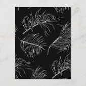 シックモダンスクリプ結婚トの方向エンクロージャ エンクロージャーカード (裏面)