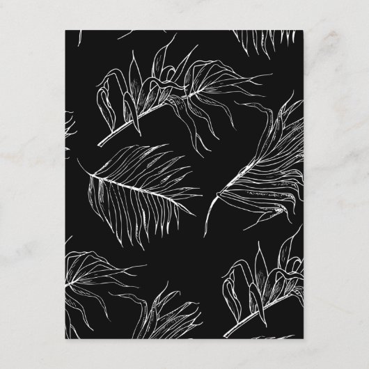 シックモダンスクリプ結婚トの詳細エンクロージャ エンクロージャーカード (裏面)