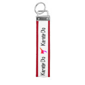 シックモダンスタイリッシュシルエット武術アーツアーツ空手 リストバンドキーホルダー (鍵トップ)