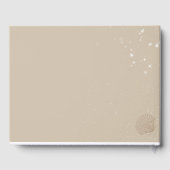 シックモダンスターフィッシュビーチ結婚式 ゲストブック (裏面)