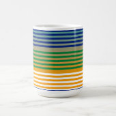 シックモダンストライプの コーヒーマグカップ (中央)