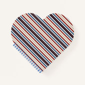 シックモダンストライプの ノートブック (正面)