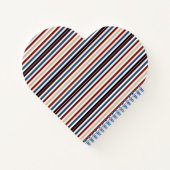 シックモダンストライプの ノートブック (裏面)