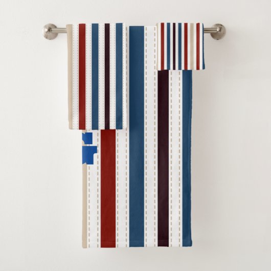 シックモダンストライプの バスタオルセット (インサイチュ)