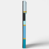 シックモダンストライプ金ゴールド名 Case-Mate iPhoneケース (裏面 / 右)