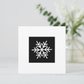 シックモダンスノーフレークオン白黒縁ど シーズンカード (スタンド正面)