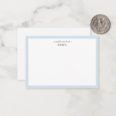 シックモダンスモールパウダーブルー対応 ノートカード (正面/裏面インサイチュ)