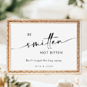 シックモダンス結婚サンスクリーンとバグスプレーサイン ポスター