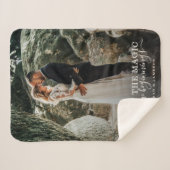 シックモダンズ·ラ結婚ブ·カップル·トラスト·魔法写真 シェルパブランケット (正面(横))