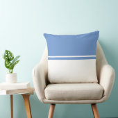 シックモダンソフトブルーホワイトファンシーカラーブロック クッション (椅子)