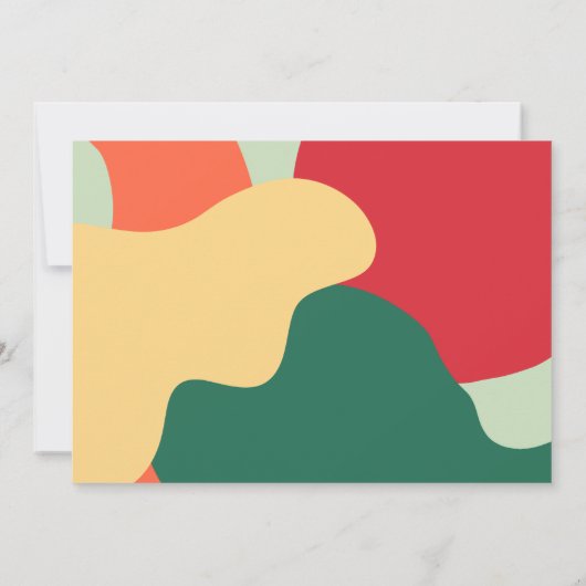 シックモダンタイポグラフィシーズンの挨拶の写真 シーズンカード (裏面)