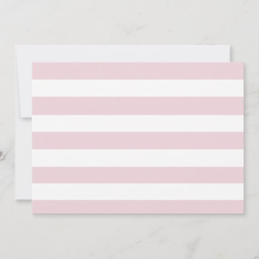 シックモダンタイポグラフィベビーシャワー招待状 招待状 (裏面)