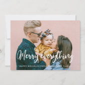 シックモダンタイポグラフィメリーEverything Photo シーズンカード (正面)