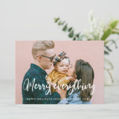 シックモダンタイポグラフィメリーEverything Photo シーズンカード (スタンド正面)