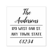 シックモダンタイポグラフィ差出人住所スタンプ セルフインキングスタンプ (デザイン)