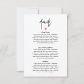 シックモダンタイポグラフィ結婚のエンクロージャカード 出欠カード (正面)