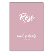 シックモダンダスティバラカスタムウェディングテーブル名 テーブルナンバー (正面)