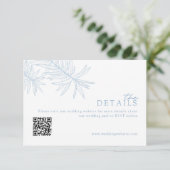 シックモダンダスティブルー結婚ズのWebサイト/詳細 エンクロージャーカード (スタンド正面)