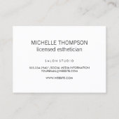 シックモダンテクスカラフルブラックストライプ 名刺 (裏面)