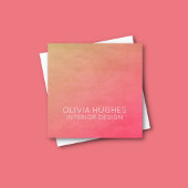 シックモダンテクスチャパステルインテリアデザイン スクエア名刺