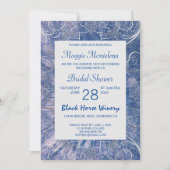 シックモダンテクスチャブライダルシャワー招待 招待状 (正面)