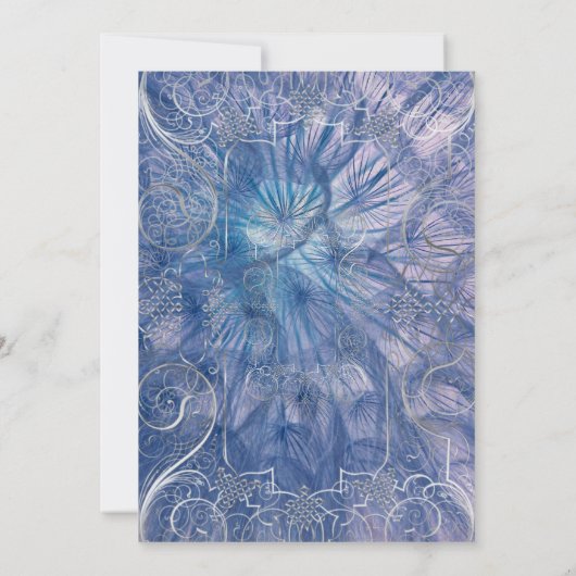 シックモダンテクスチャブライダルシャワー招待 招待状 (裏面)