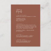 シックモダンテラコッタラスト結婚ズ詳細 エンクロージャーカード (正面)