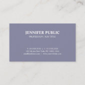 シックモダンデザインパープルバイオレットクリエイティブプレーン 名刺 (正面)