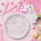 シックモダントイレデジュイピクニックブライダルシャワー ペーパープレート (パーティー)