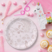 シックモダントイレデジュイピクニックブライダルシャワー ペーパープレート (パーティー)