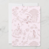 シックモダントイレデジュイピクニックブライダルシャワー 招待状 (裏面)