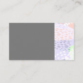 シックモダントレンディーオリジナル抽象デザイン 名刺 (裏面)