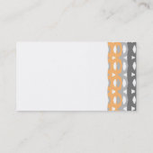 シックモダントレンディーミッドセンチュリースタイル抽象芸術 名刺 (裏面)