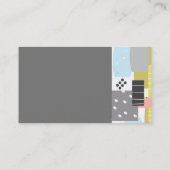 シックモダントレンディー幾何学抽象芸術 名刺 (裏面)