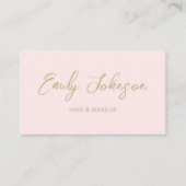 シックモダントレンディー手書名刺 名刺 (正面)