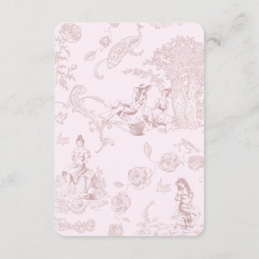 シックモダントワールブライダル結婚ズ・ハネムーン基金 エンクロージャーカード (裏面)