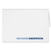 シックモダンネイビーライトブルーはっきりしたフォント名事務所 (正面横)