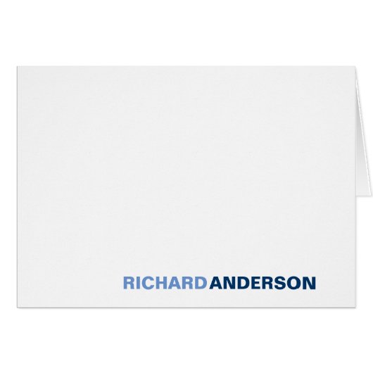 シックモダンネイビーライトブルーはっきりしたフォント名事務所 (正面横)