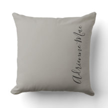 シックモダンネームパーソナライズされたミニマリストグレー