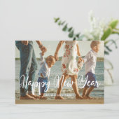 シックモダンハッピーニューイヤー写真 シーズンカード (スタンド正面)